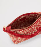LOEWE x Paula's Ibiza raffia pouch with leather handle, UK version