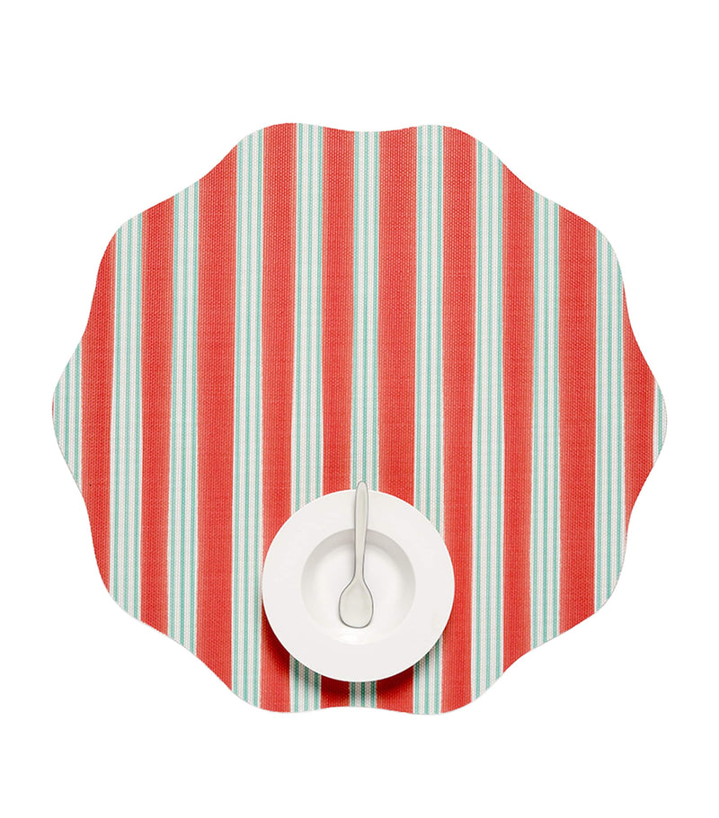Chilewich x Meri Meri Festive Stripes placemat 38cm - British product