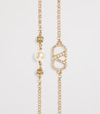 Valentino Garavani VLogo bracelet faux pearls Swarovski crystals, imported from the UK