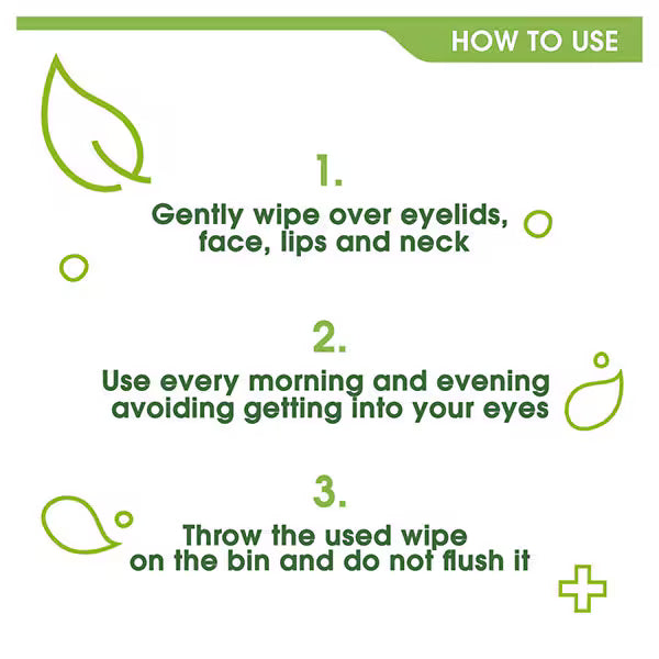 Simple biodegradable exfoliating face wipes 20 count (British brand)