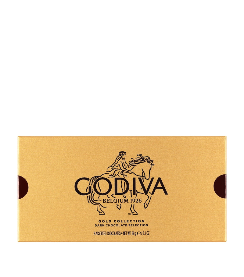 Godiva Gold Collection dark chocolate selection box 89g, imported from the UK