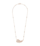 Boucheron Plume de Paon necklace rose gold diamonds, imported from the UK