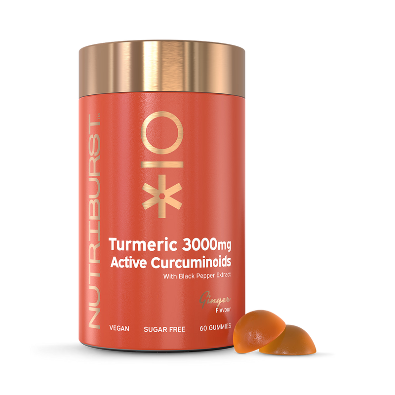 Nutriburst turmeric gummies 3000mg 60 gummies (British brand)