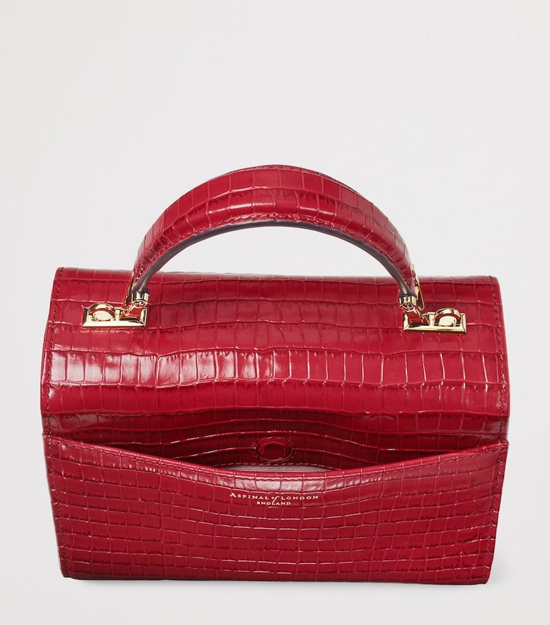 Aspinal of London midi Mayfair top-handle leather bag - British product