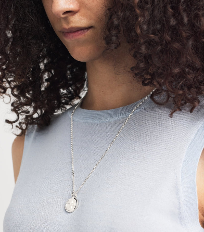 Tilly Sveaas sterling silver Moi+Toi necklace, UK version