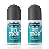 Superdrug Scrubbingtons Pit Stop Children's Natural First Deodorant Original Fresh 2 x 75ml- Buy online at McGrocer