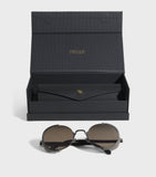 Matsuda round sunglasses 10610H handcrafted titanium, UK version