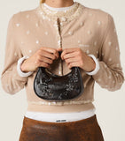 Miu Miu handbag Mini Leather Wander Top-Handle compact, imported from the UK