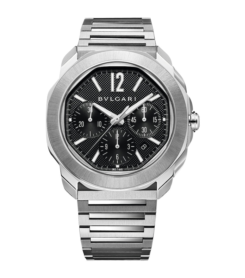 Bvlgari Octo Roma watch 42mm stainless steel - British product