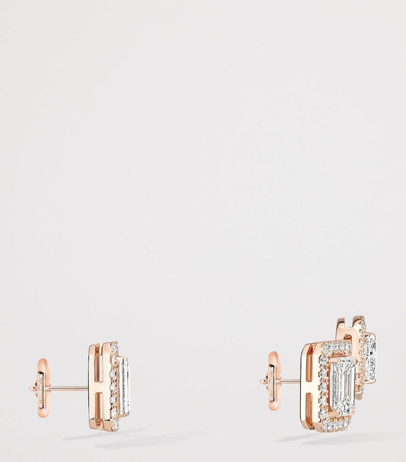 Messika My Twin rose gold diamond earrings 0.81ct, UK version