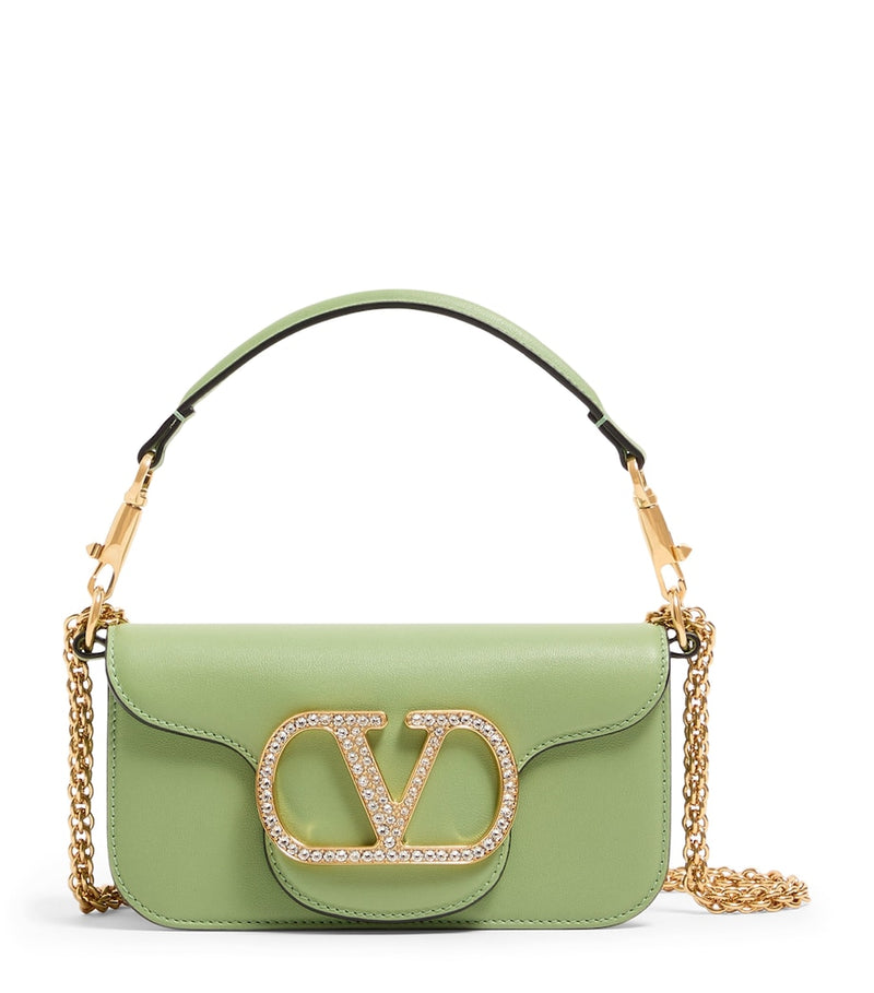 Valentino Garavani Locò small leather shoulder bag, imported from the UK