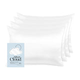 Silver Cloud satin pillowcase white 4 pack (British brand)