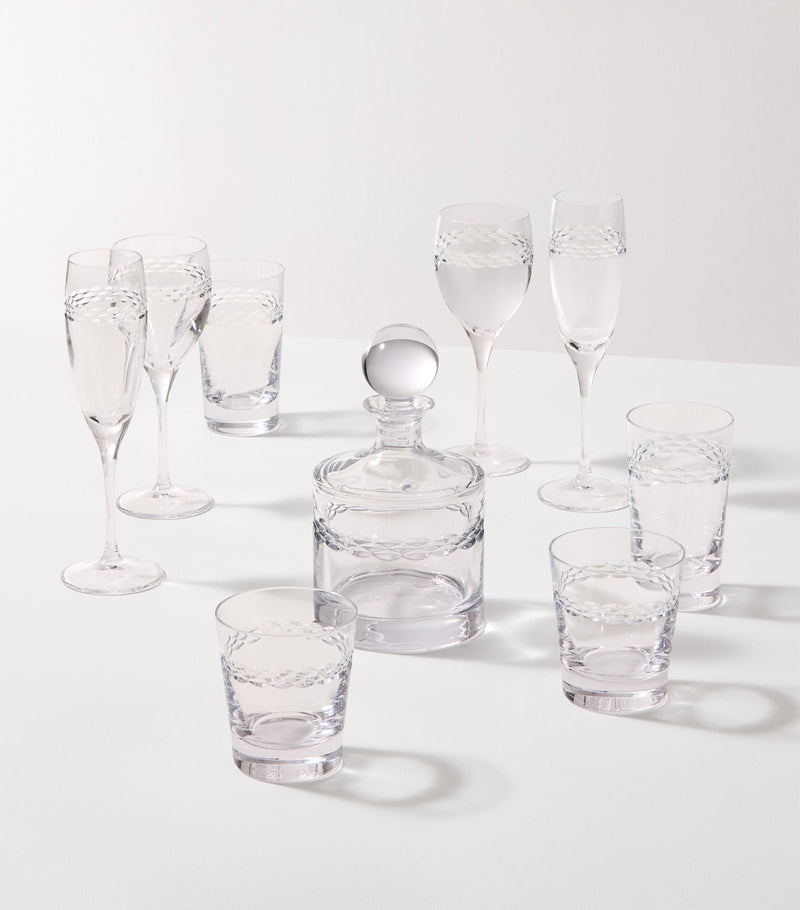 Wedgwood Crystal Neo decanter and tumbler set (British brand)