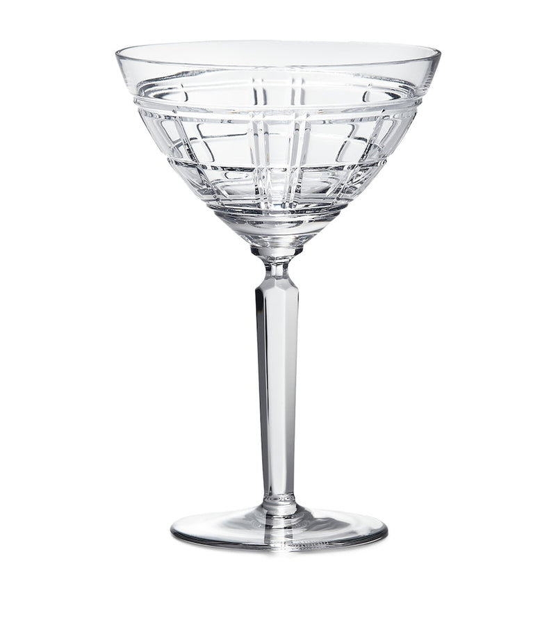 Ralph Lauren Home Hudson Plaid martini glass, imported from the UK