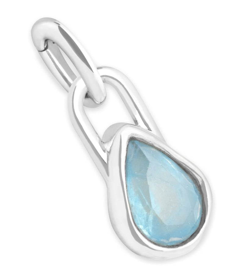Astrid & Miyu gold-plated March birthstone charm - British product