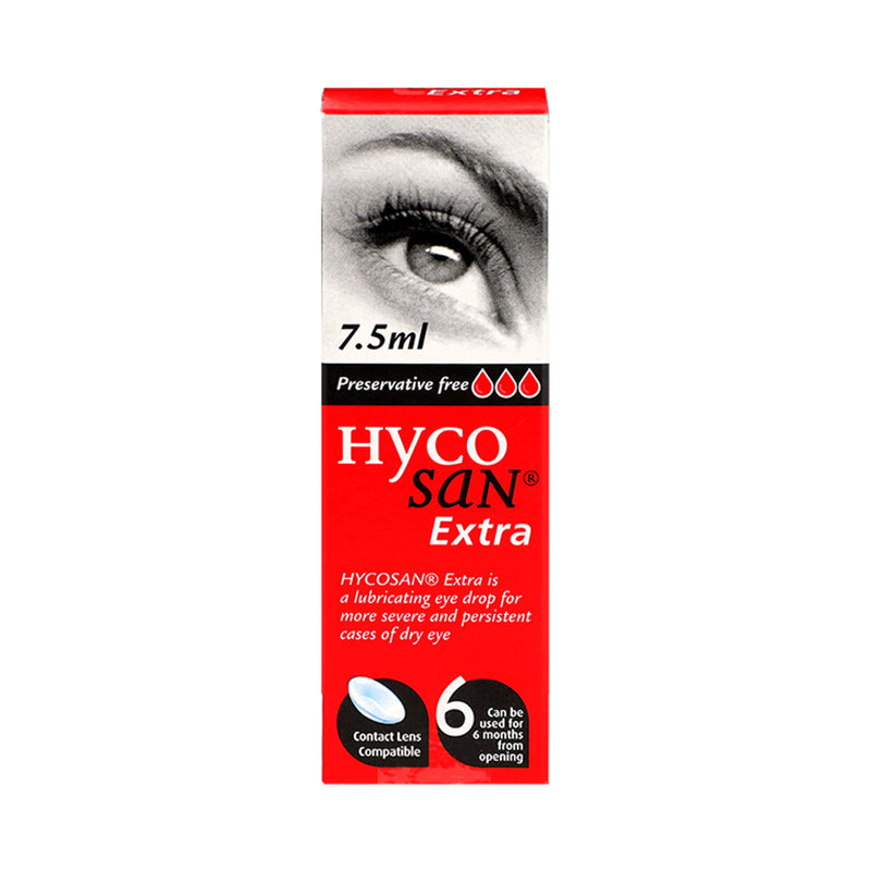Hycosan Extra eye drops 7.5ml, UK version