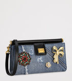 Dolce&Gabbana mini bag denim embellished H11.5cm x W18cm x D4.5cm - British product