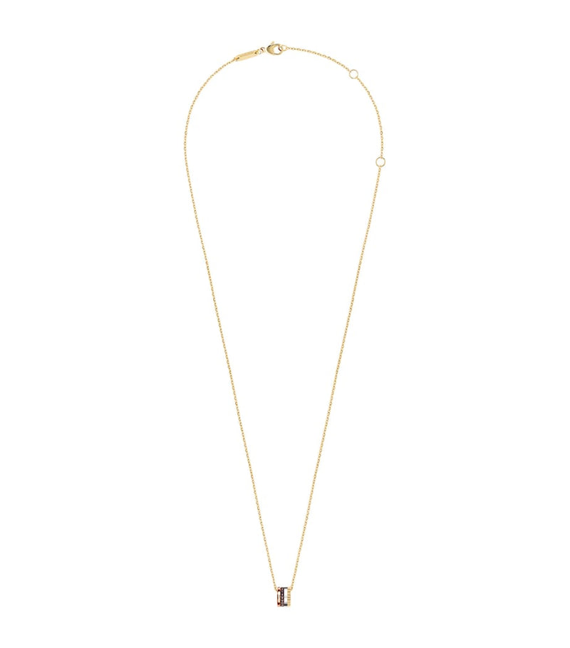 Boucheron extra small mixed gold diamond Quatre Classique pendant - British product