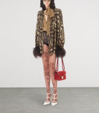 Valentino Garavani Rockstud small split leather shoulder bag, imported from the UK