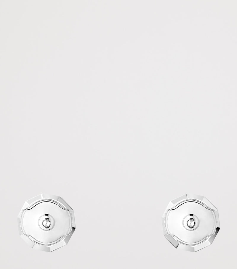 Boucheron white gold diamond Etoile de Paris stud earrings, UK version