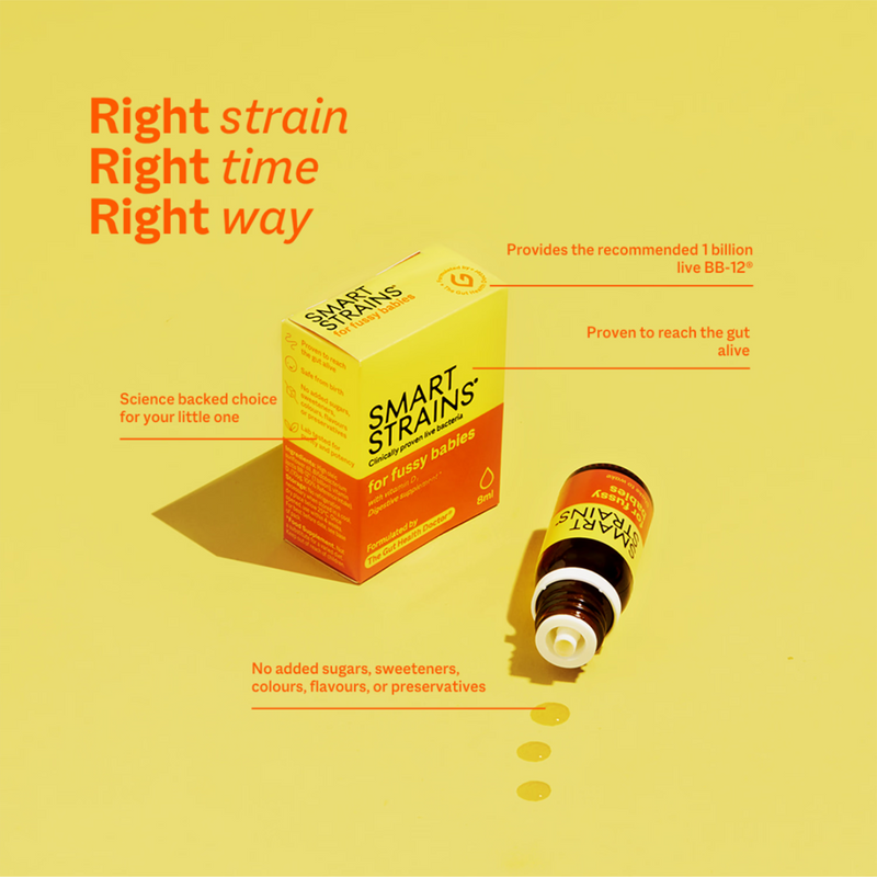 Smart Strains probiotic for fussy babies 8ml, UK version