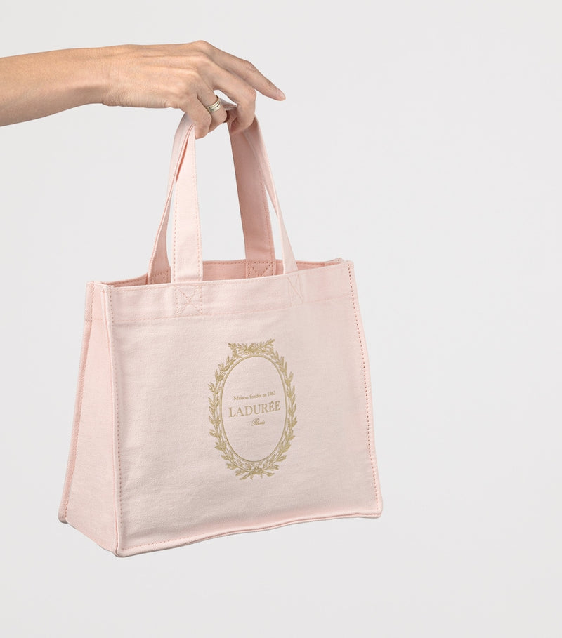 Ladurée mini organic cotton logo tote bag - British product