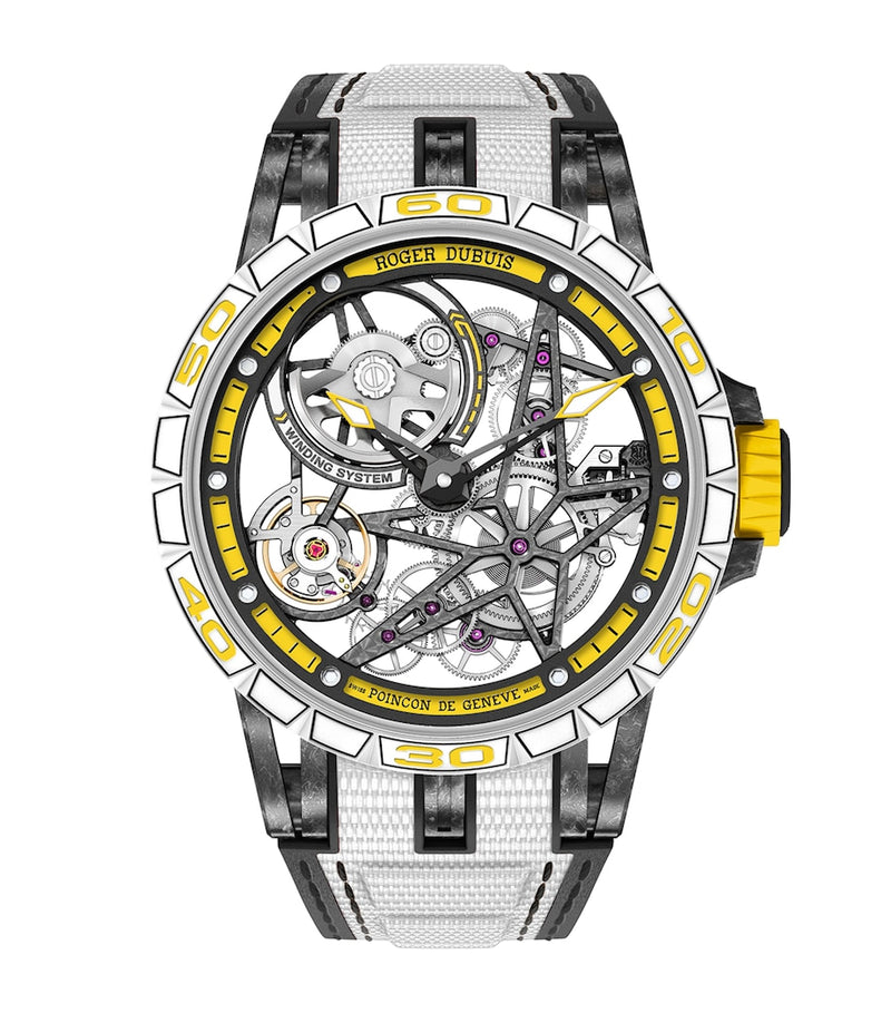Roger Dubuis Excalibur Spider skeleton watch carbon 45mm, imported from the UK