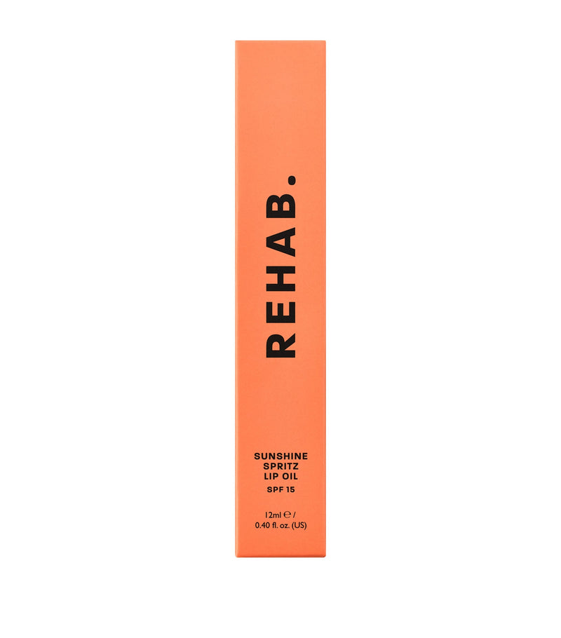REHAB Sun Spritz Lip Oil SPF 15 12ml, imported from the UK