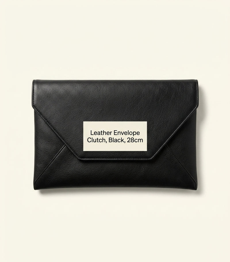 Balenciaga Le City lambskin clutch bag, imported from the UK