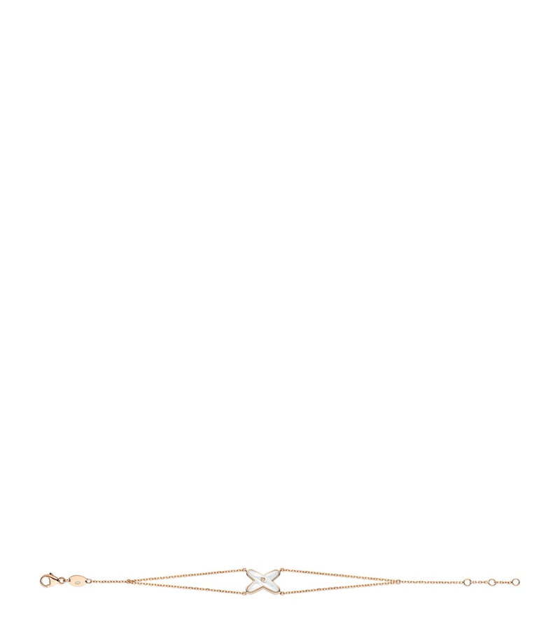 Chaumet Jeux de Liens rose gold diamond mother-of-pearl bracelet, imported from the UK
