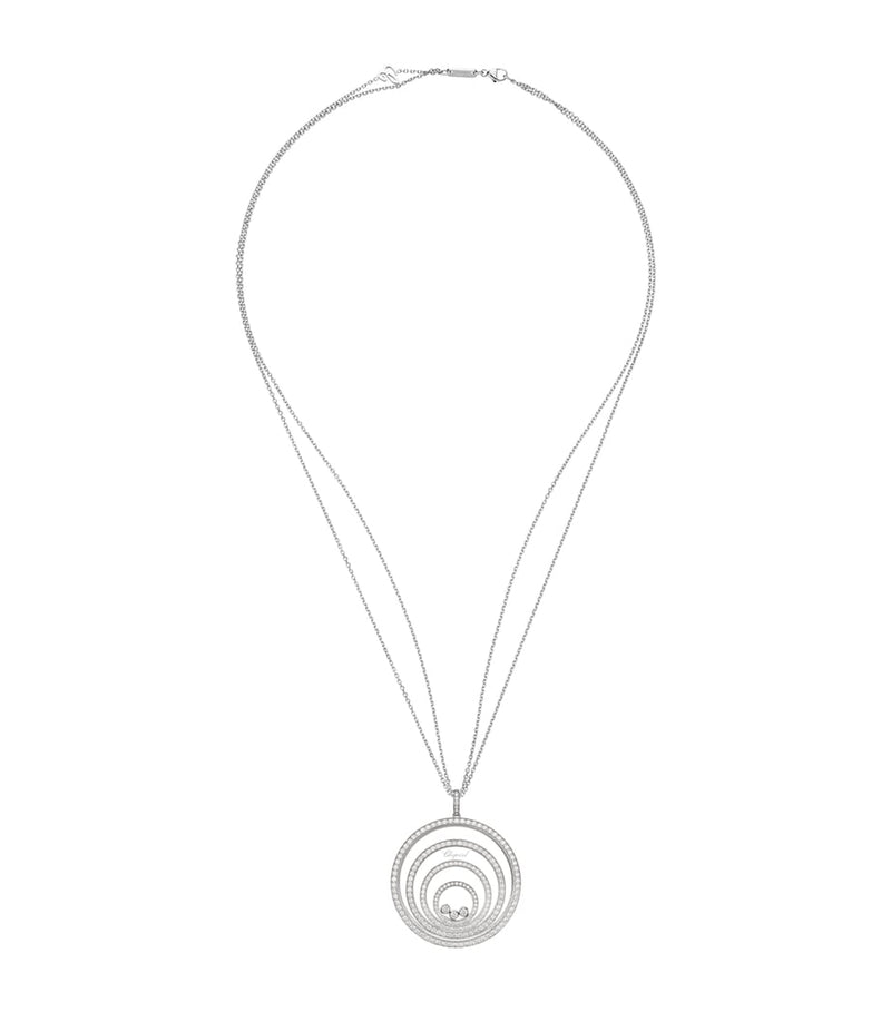 Chopard white gold diamond pendant necklace from Happy Spirit (British brand)