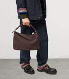 LOEWE large suede puzzle top-handle bag, UK version