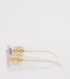 LOEWE Anagram oval sunglasses with bevelled acetate frames, UK version