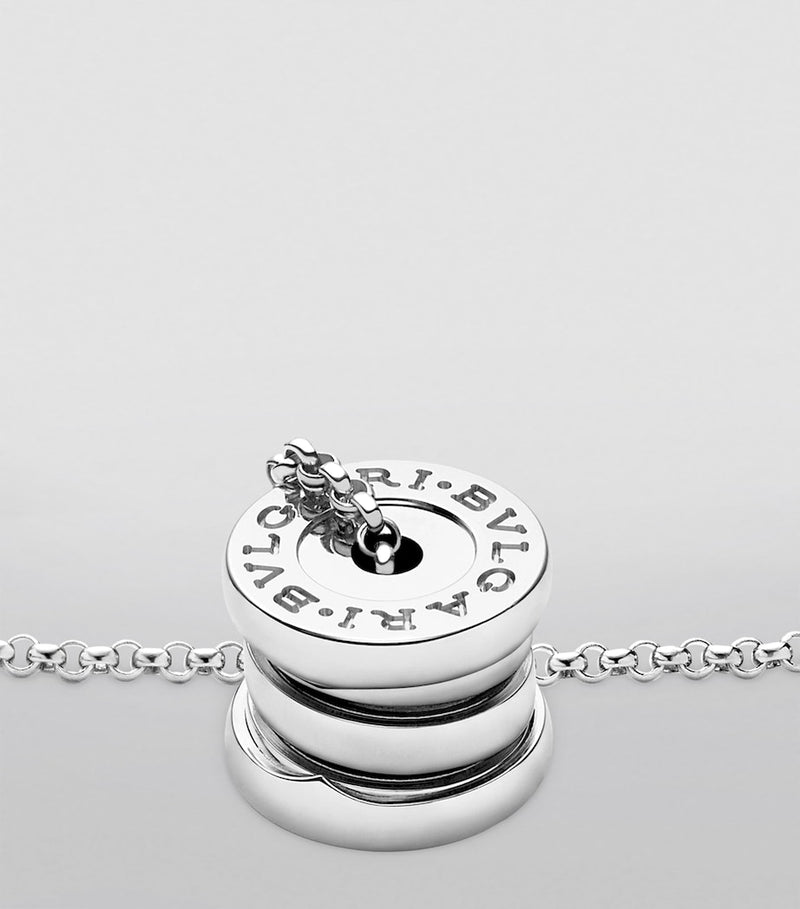 Bvlgari B.zero1 white gold pendant necklace (British brand)