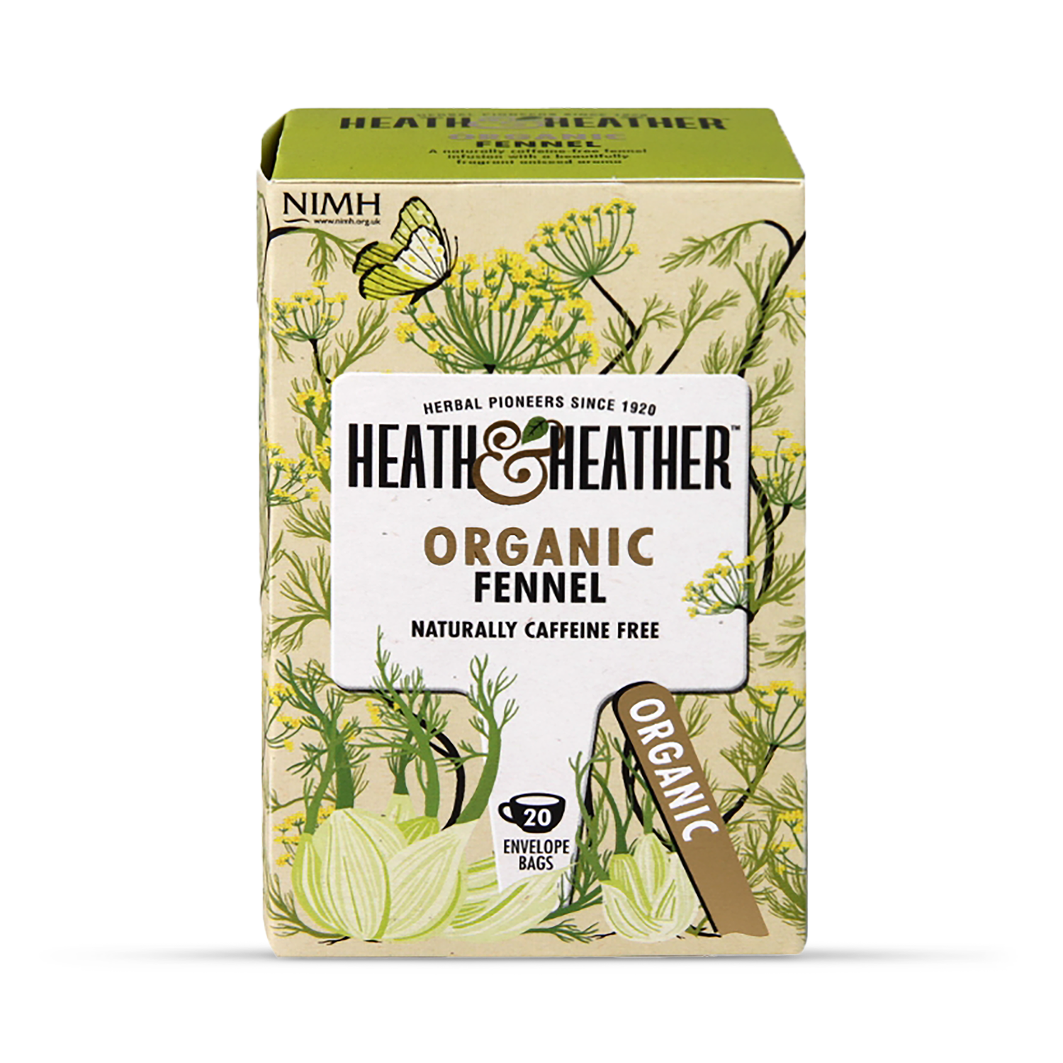 Heath & Heather Organic Green Tea 20 Tea Bags - 998555
