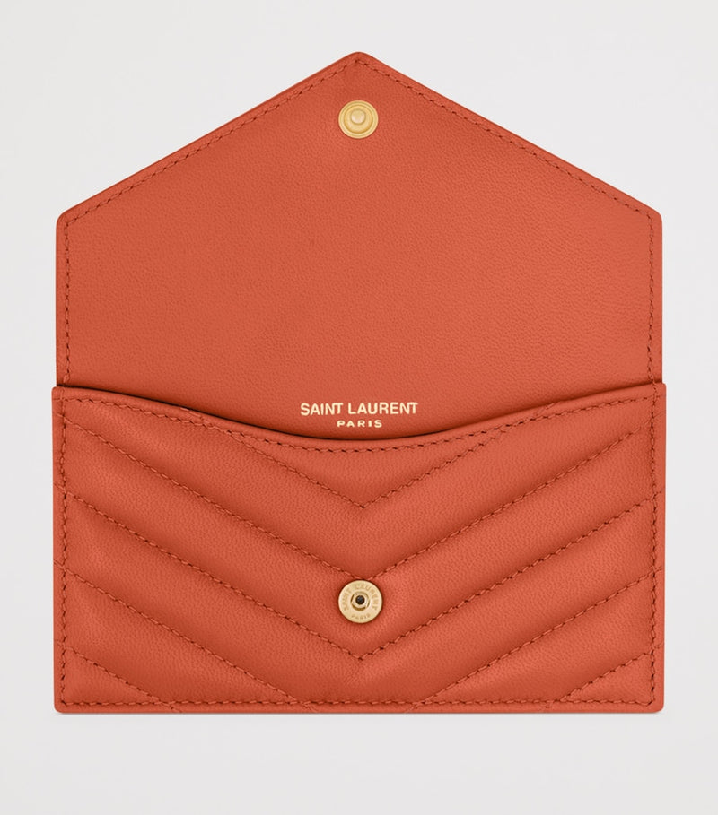 Saint Laurent Cassandre flap card holder H8cm, imported from the UK