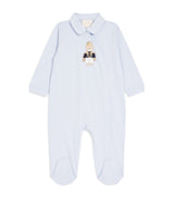Harrods Story Loris Cotton Royal Bear Baby All-In-One (1-12 Months)- Buy online at McGrocer