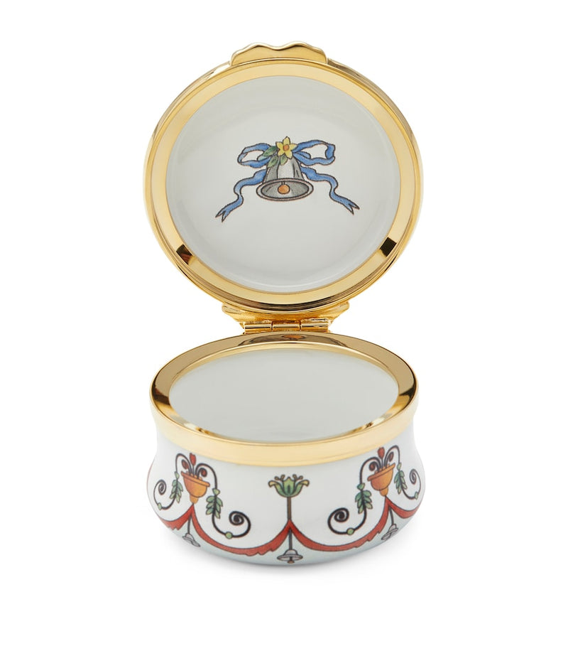 Halcyon Days enamel wedding bells box, UK version