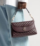 Jimmy Choo Curve quilted leather top-handle bag - British product