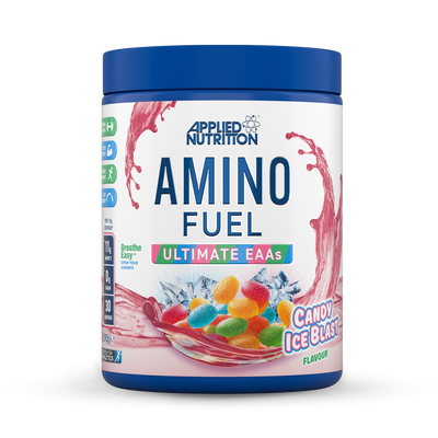 Supplément de fitness en poudre Applied Nutrition Amino Fuel EAA saveur Candy Ice Blast 390g
