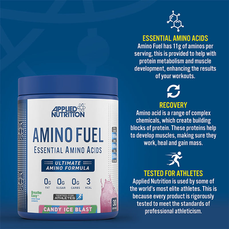 Applied Nutrition Amino Fuel EAA Powder Candy Ice Blast 390g - British product