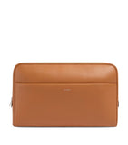 Aviteur leather trolley-sleeve laptop case - British product