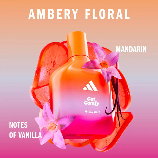 adidas Vibes Get Comfy Eau de Parfum fragrance - British product