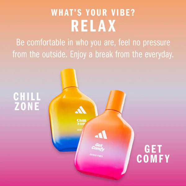 adidas Vibes Get Comfy Eau de Parfum fragrance - British product