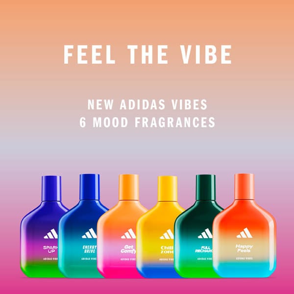 adidas Vibes Get Comfy Eau de Parfum fragrance - British product