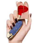 Gilded Art Deco Lipstick Case with Mirror for Rouge G - 0.01g