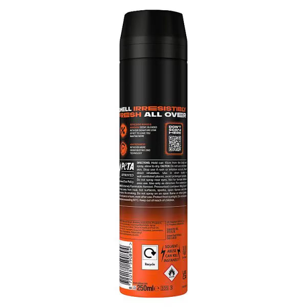 Lynx Sunset Fresh Body Spray 250 ml, imported from the UK