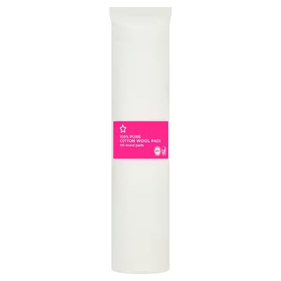 أقراص قطن دائرية نقية من Superdrug، عد 100