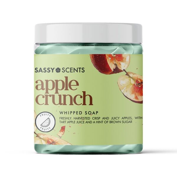 Sassy Scents Apple Crunch Whipped Soap 115g (British brand)