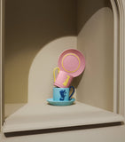 Wedgwood Jasper Bacchus teacup and saucer set (British brand)
